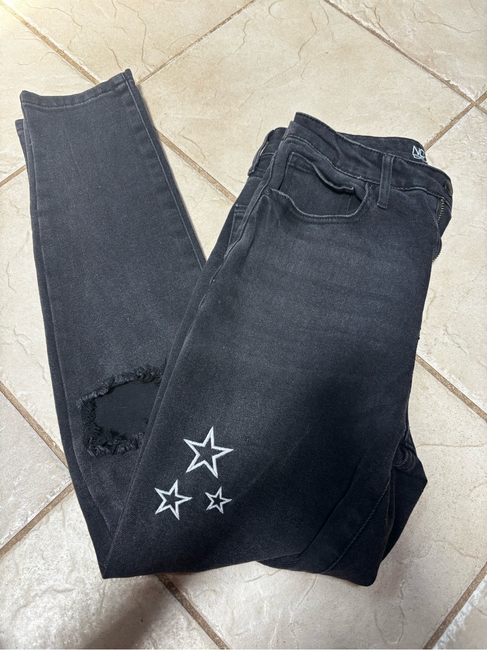 No boundaries Black Womens Star Jeans Sz 7